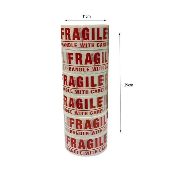 034043-1 Κόλλητη Ταινία Εύθραυστο "FRAGILE Handle With Care" - Fragile Packing Tape