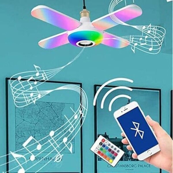 062169-3 Έξυπνη λάμπα LED με ηχείο Bluetooth και τηλεχειριστήριο