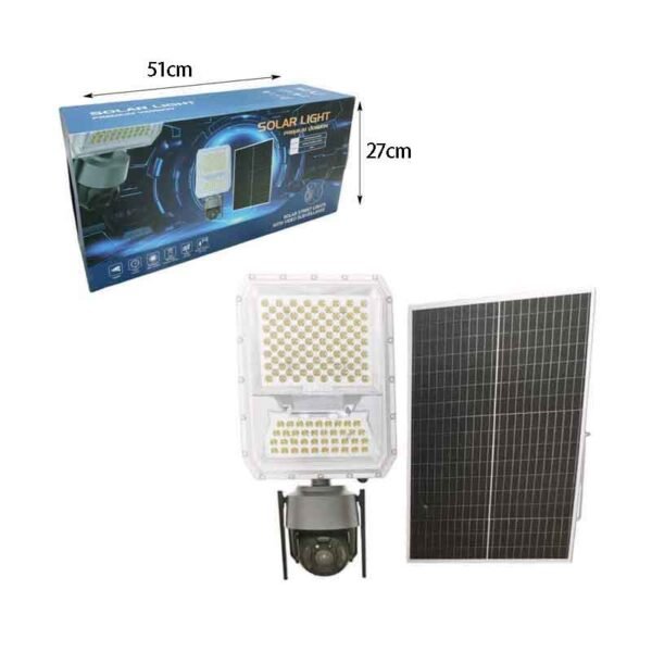 Ηλιακός προβολέας με κάμερα ασφαλείας 200W