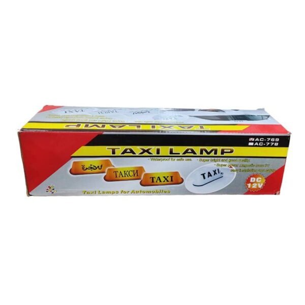 Επιγραφή TAXI AC-769 φωτεινή 12V για επαγγελματικές χρήσεις
