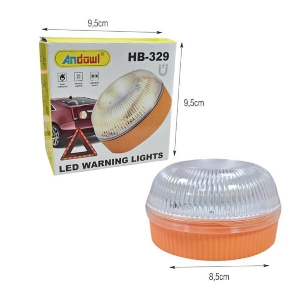 0751088-1 Andowl Λάμπα Προειδοποίησης LED με Μαγνήτη HB-329 - LED Warning Lights