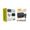 0751108 Andowl Πολύπριζο 8 σε 1 με 2 Πρίζες & 6 Θύρες USB 3500W Q-PX220- Smart Socket