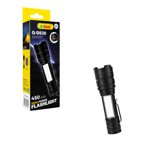 0751177 Andowl Επαναφορτιζόμενος Φακός Χειρός Q-D830 - Rechargeable Flashlight