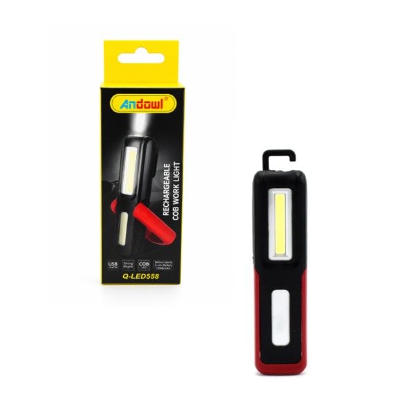 Andowl Επαναφορτιζόμενος φακός εργασίας LED Q-LED558  - Rechargeable Flashlight