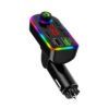 0751200-1 Andowl Ασύρματος FM Transmitter Αυτοκινήτου με Bluetooth Φορτιστή USB και RGB Φωτισμό Q-C75 - Wireless Bluetooth FM Transmitter Car Charger