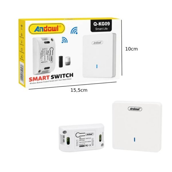 0751221-2 Andowl Έξυπνος Διακόπτης WiFi Smart Switch Q-KG09 - WiFi Smart Switch