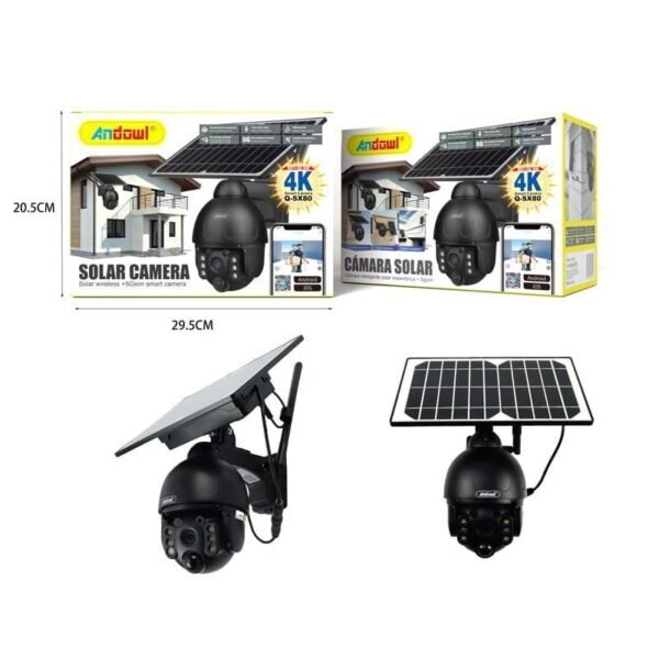 075507-4 Κάμερα παρακολούθησης ηλιακή IP 1080p με δωρεάν εγκατάσταση