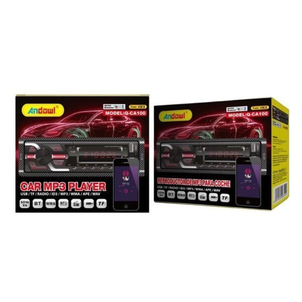 075508-4 Andowl Ηχοσύστημα Αυτοκινήτου 1DIN (Bluetooth/USB/WiFi/GPS) Q-CA100 - Car MP3 player