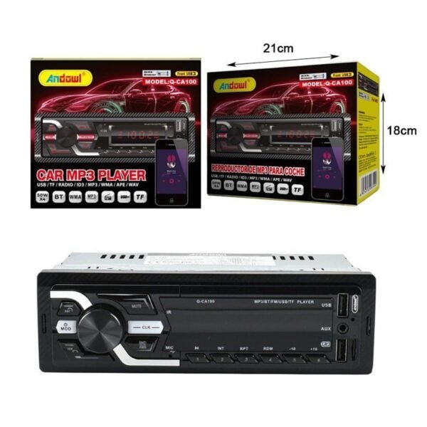 075508-5 Andowl Ηχοσύστημα Αυτοκινήτου 1DIN (Bluetooth/USB/WiFi/GPS) Q-CA100 - Car MP3 player