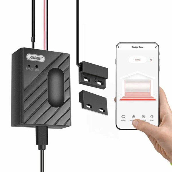 075511 Andowl Μηχανισμός γκαραζόπορτας με wifi Q-CK400 - Wifi Smart Garage Door Opener