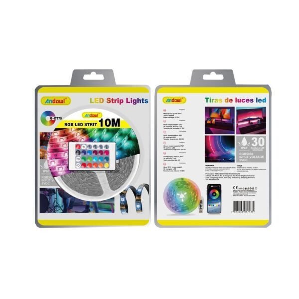 075677-2 LED ταινία RGB 10m με τηλεχειριστήριο - Χρωματιστός φωτισμός
