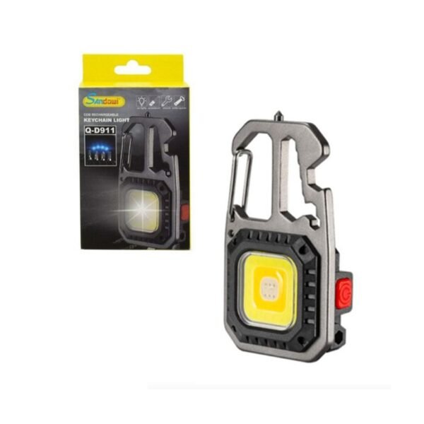 075688-1 Andowl Πολυεργαλείο Μπρελόκ Φακός Q-D911 - Cob rechargeable keychain light