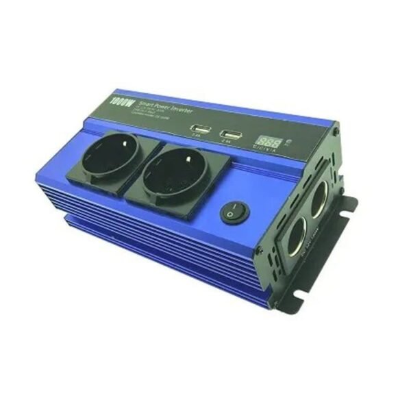 Μετατροπέας Ισχύος 1000W 12V 220V με USB - Φόρτιση σε κίνηση