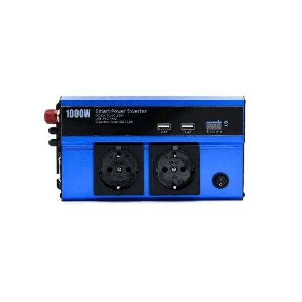 Μετατροπέας Ισχύος 1000W 12V 220V με USB - Φόρτιση σε κίνηση