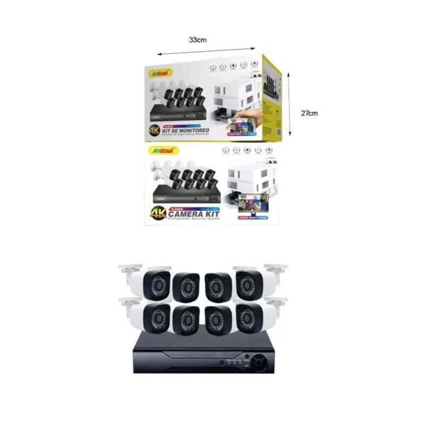 075749-3 Σύστημα CCTV 8 καμερών 4K - Πλήρης ασφάλεια σπιτιού και επιχείρησης