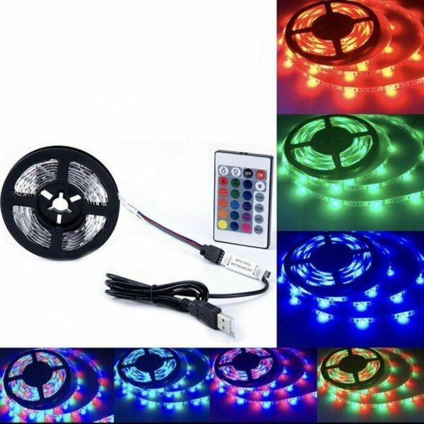 075763-3 LED ταινία RGB 2m με τηλεχειριστήριο και USB τροφοδοσία