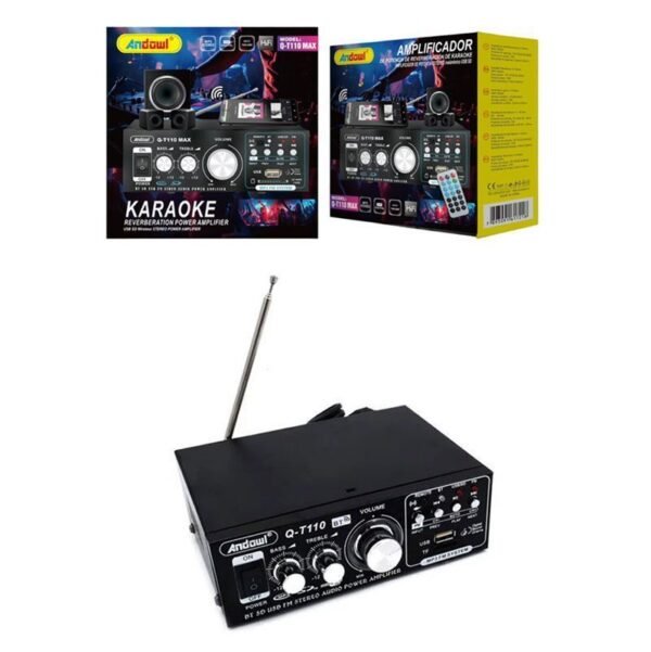 075766 Andowl Τελικός Ενισχυτής Hi-Fi Stereo Q-T110 Max - Karaoke Reverberation Power Amplifier