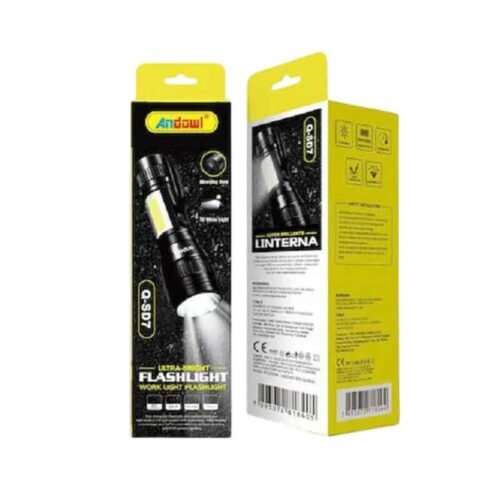 075906 Andowl Επαναφορτιζόμενος φακός κατάδυσης Led Q-SD7 - Flashlight Work Light