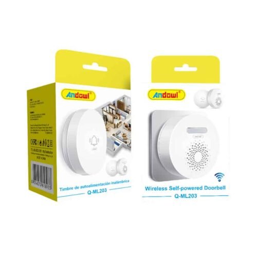075910 Andowl Ασύρματο Κουδούνι Πόρτας Q-ML203 - Wireless Self-Powered Doorbell