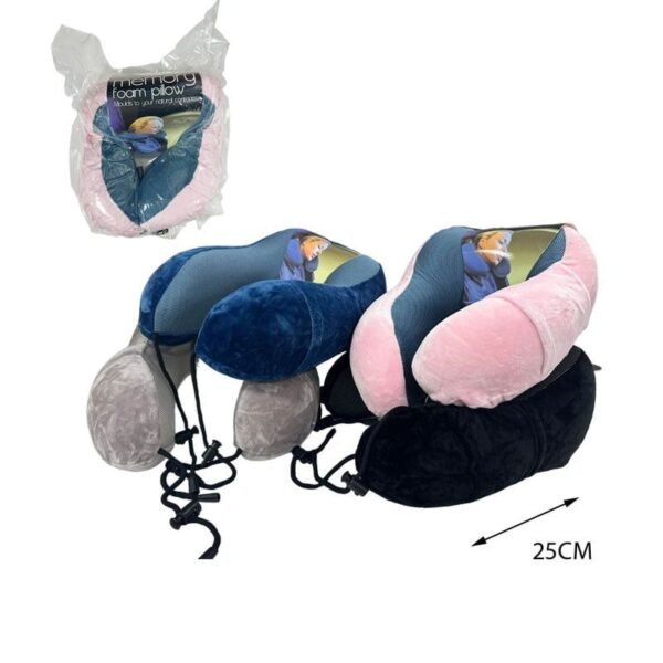080001-6 Μαξιλάρι Αυχένα Ταξιδιού Memory Foam - Memory Foam Travel Pillow Neck Support