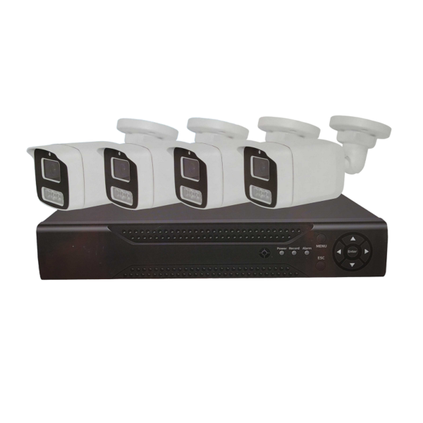 08005 Καταγραφικό δικτύου με 4 κάμερες - CCTV Security Recording System - POE - 08005