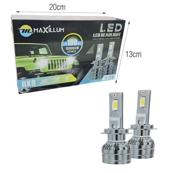 081232-1 Λάμπες Αυτοκινήτου LED Canbus RX9 10000LM 9-36V H1 - LED Headlight Bulbs