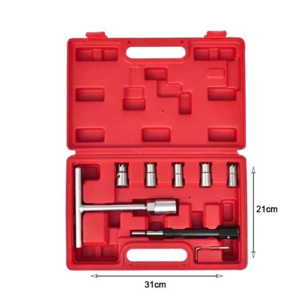 089106-2 Σετ καθαρισμού μπεκ 11τμχ - Diesel Injector Seat Cutter Decarbon Cleaner Kit