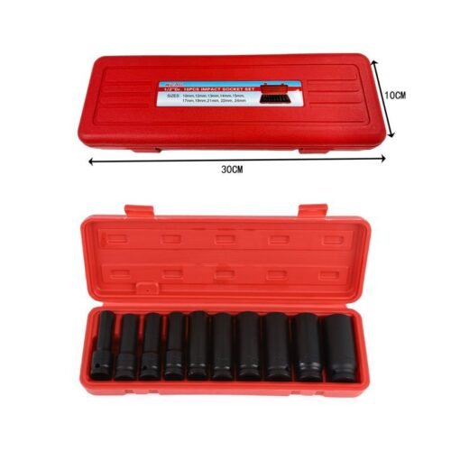 089128 Σετ Κρουστικά Καρυδάκια 1/2" 10τεμ - Impact Socket Set