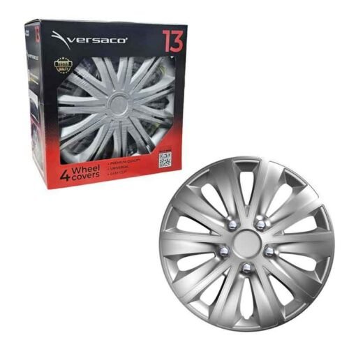 101164 Versaco Σετ Τάσια Αυτοκινήτου 4τμχ 13" Ασημί - Wheel Covers