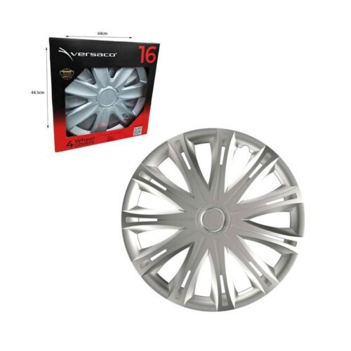 101576 Versaco Σετ Τάσια Αυτοκινήτου 4τμχ 16" Ασημί - Wheel Covers
