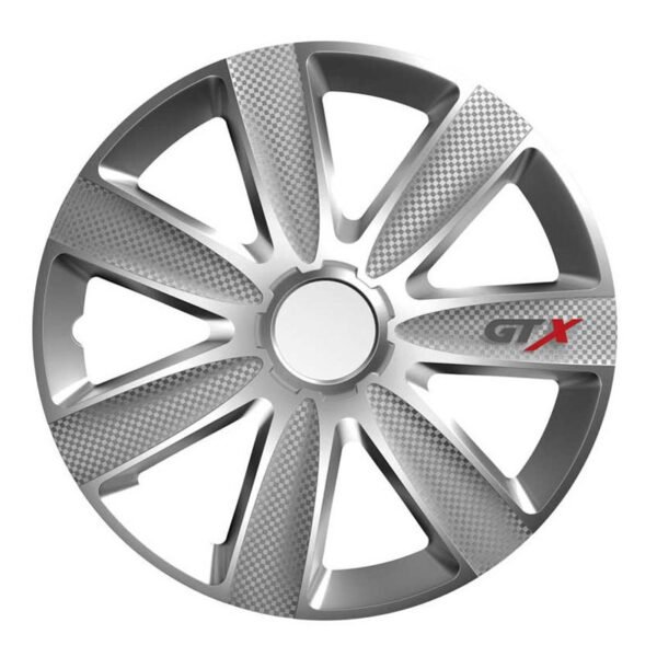 Versaco Σετ Τάσια Αυτοκινήτου 4τμχ 15" Ασημί - Wheel Covers