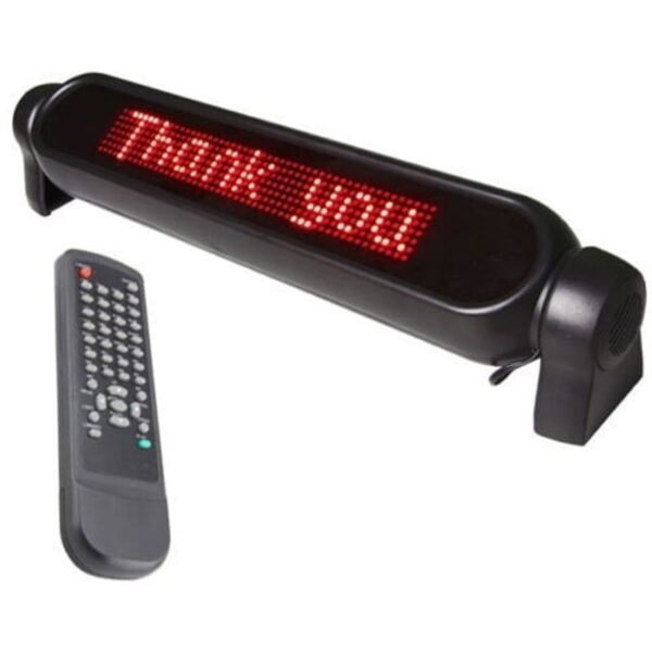 10332 LED Επιγραφή για Οχήματα 12v με τηλεχειριστήριο - LED sign