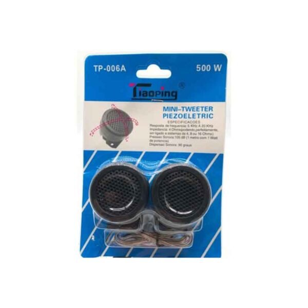 10556 Tiaoping Σετ Tweeter Ηχεία Αυτοκινήτου 500W TP-006A – Μαύρο 2τμχ - Car speakers