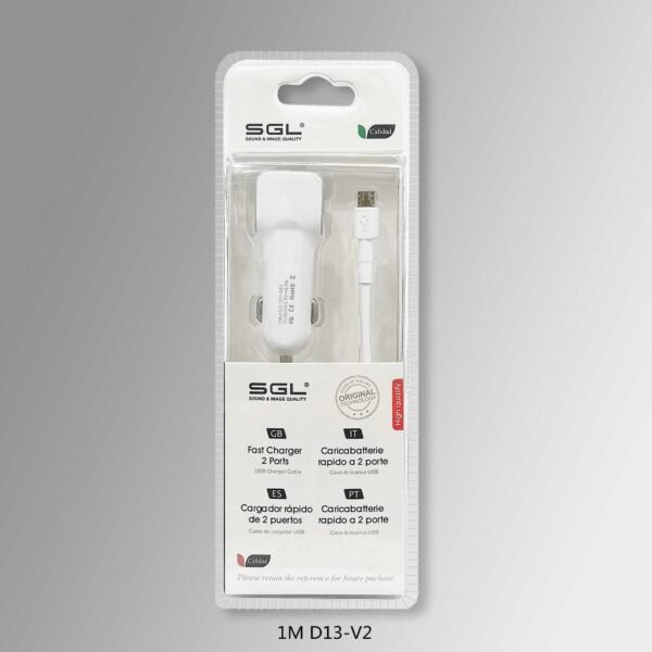 110206_USB-1 Φορτιστής αυτοκινήτου - Micro USB - 1m - V8-D13 - 110206