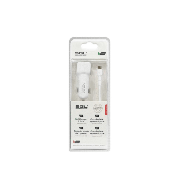 110206_USB-2 Φορτιστής αυτοκινήτου - Micro USB - 1m - V8-D13 - 110206