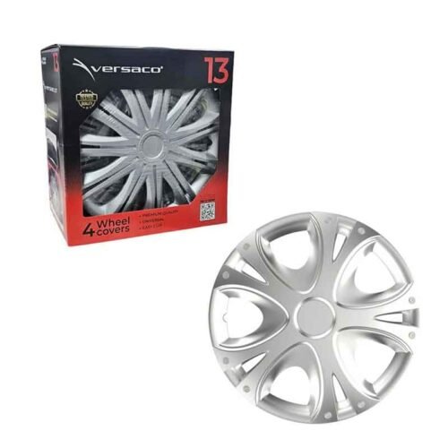111051 Versaco Σετ Τάσια Αυτοκινήτου 4τμχ 13" Ασημί - Wheel Covers