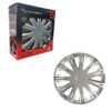 111204 Versaco Σετ Τάσια Αυτοκινήτου 4τμχ 15" Ασημί - Wheel Covers