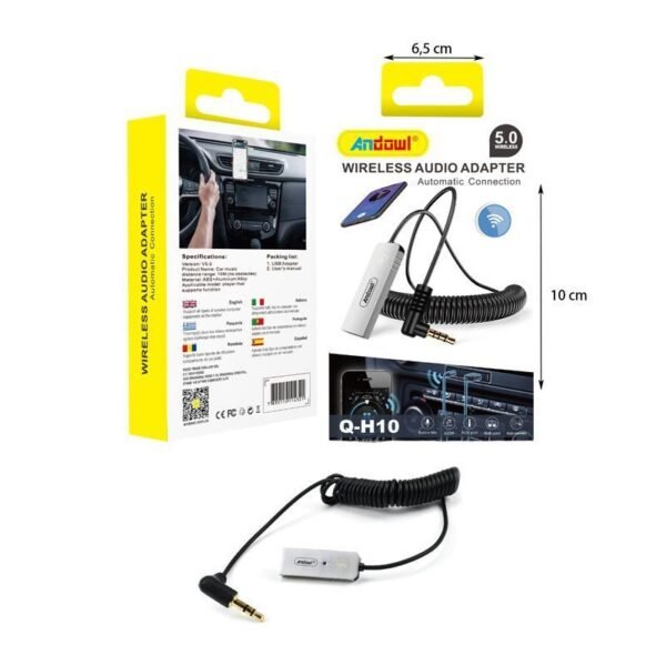 Andowl Bluetooth Car Kit Q-H10 για το Ταμπλό με USB Θύρα Φόρτισης