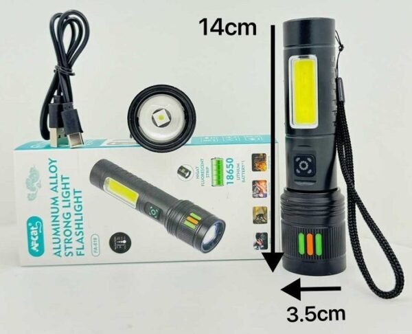 123514-1 Επαναφορτιζόμενος φακός LED - FA-618 - 123514