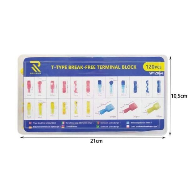 141675-1 Rchang T-tap σύνδεσμοι καλωδίων 120τεμ. W12064 - Rchang T-tap wire connectors