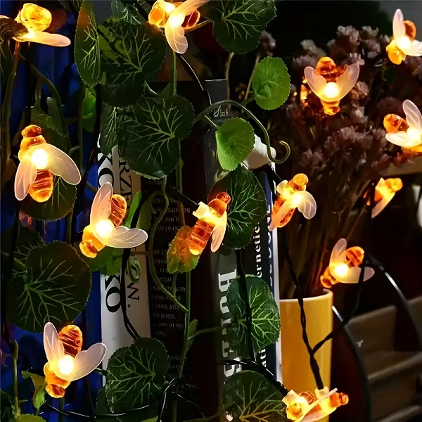 Ηλιακή γιρλάντα LED μέλισσα 5m - Φωτισμός χωρίς ρεύμα