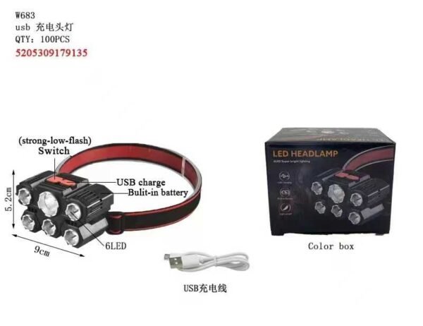 179135-1 Φακός κεφαλής LED - Headlamp - W683 - 179135