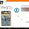 200362-1 Γάντζοι βιδωτοί με βύσματα - 10+E8 - Σετ 12 πακέτα των 6 ζευγαριών - 200362