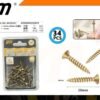 200478-1 Ξυλόβιδες - 4mm×20mm - Σετ 12 πακέτα των 34 τεμαχίων - 200478