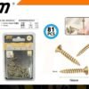 200522-1 Ξυλόβιδες - 3mm×16mm - Σετ 12 πακέτα των 81 τεμαχίων - 200522