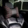 Μαξιλάρι αυχένα αυτοκινήτου - Δερματίνη - Headrest - Red - 200932