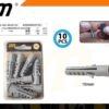 Πλαστικά βύσματα ούπα - 10mm - Σετ 12 πακέτα των 10 τεμαχίων - 201321