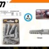 Πλαστικά βύσματα ούπα - 12mm - Σετ 12 πακέτα των 8 τεμαχίων - 201338