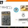Βίδα σταυρός με παξιμάδι - 6mmx25mm+M6 - Σετ 12 πακέτα των 10 τεμαχίων - 202212