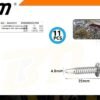 202700-1 Αυτοδιάτρητη βίδα εξάγωνη - 4.8mm*35mm - Σετ 12 πακέτα των 11 τεμαχίων - 202700
